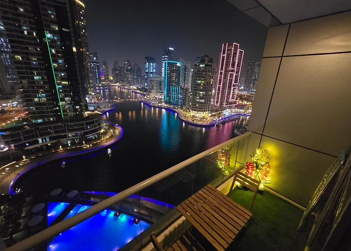 Marina View Pool View 1Br Near Jbr Walk & Beach